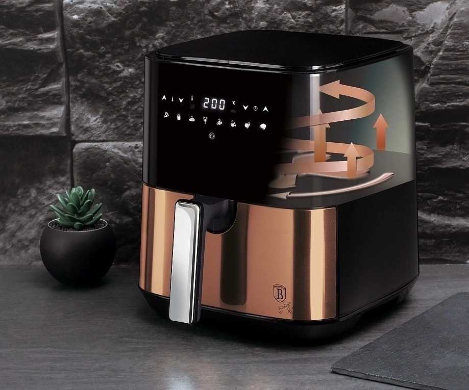 Berlingerhaus Horkovzdušná fritéza digitální 1450 W Black Rose Collection 