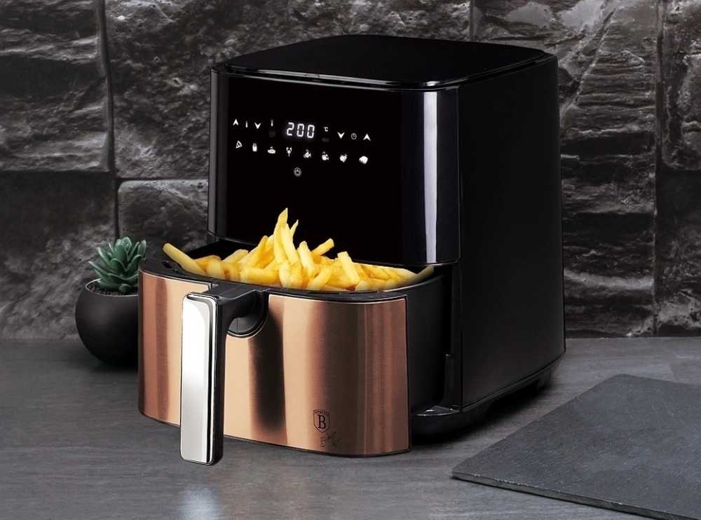 Berlingerhaus Horkovzdušná fritéza digitální 1450 W Black Rose Collection 