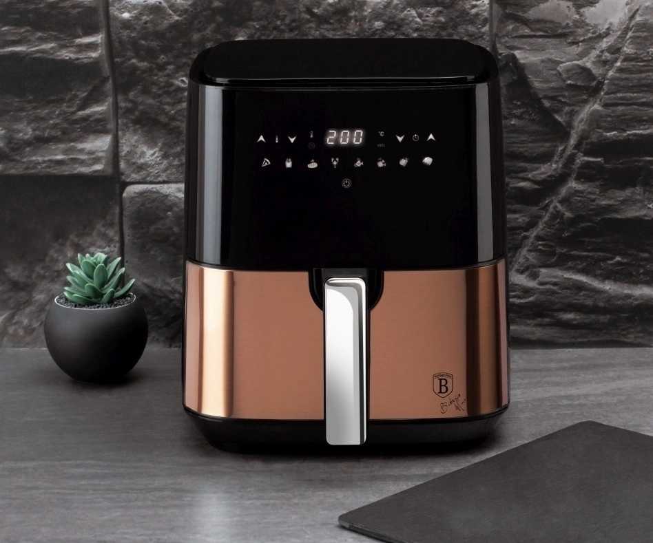Berlingerhaus Horkovzdušná fritéza digitální 1450 W Black Rose Collection 