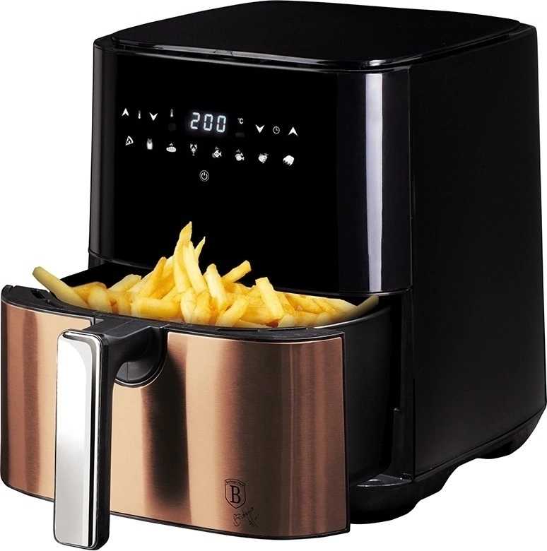 Berlingerhaus Horkovzdušná fritéza digitální 1450 W Black Rose Collection 