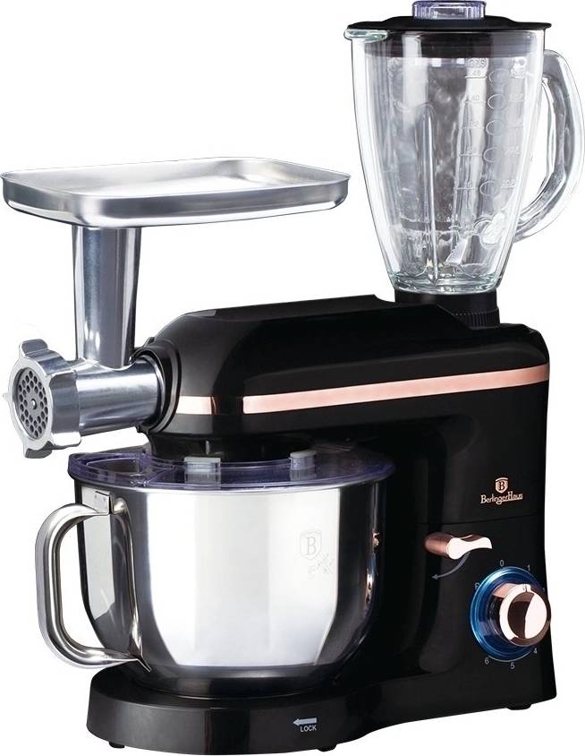 Berlingerhaus Kuchyňský robot s mlýnkem a mixérem 1400 W Black Rose Collection