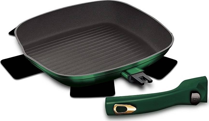 Berlingerhaus Pánev grilovací s odnímatelnou rukojetí 28 cm Emerald Collection 