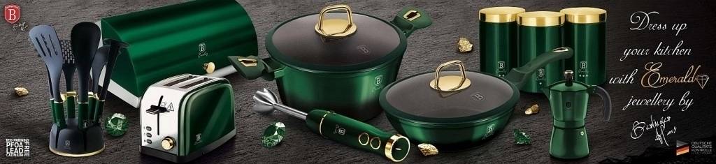 Berlingerhaus Kastrol s poklicí a titanovým povrchem 28 cm Emerald Collection 