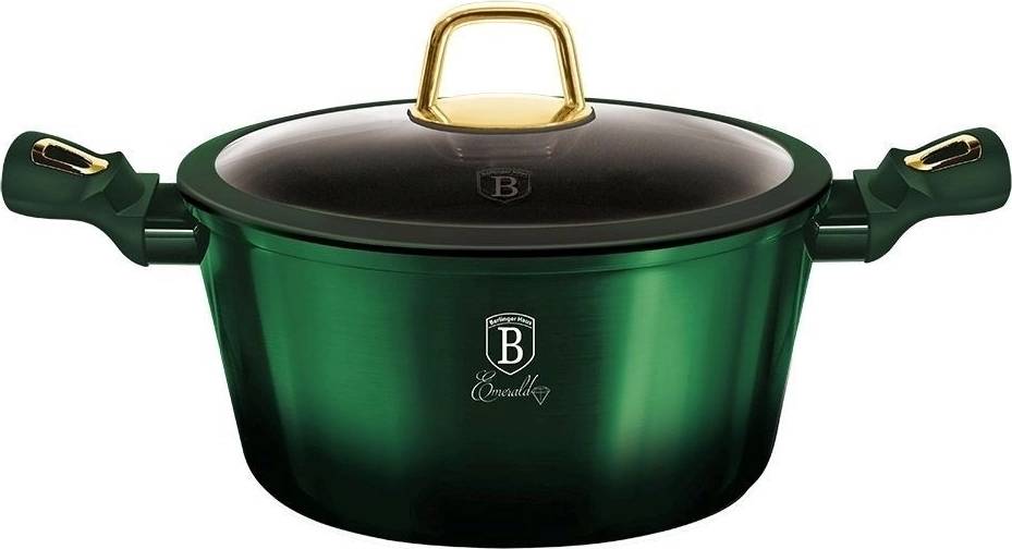 Berlingerhaus Kastrol s poklicí a titanovým povrchem 28 cm Emerald Collection 
