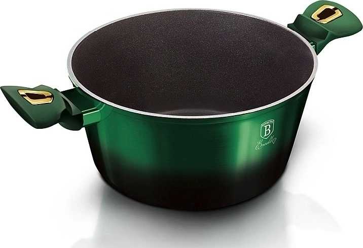 Berlingerhaus Kastrol s poklicí a titanovým povrchem 28 cm Emerald Collection