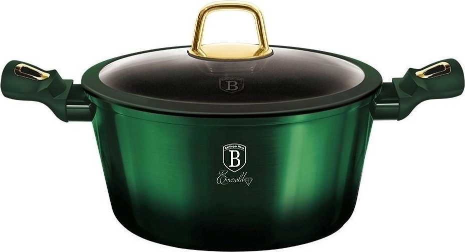 Berlingerhaus Kastrol s poklicí a titanovým povrchem 28 cm Emerald Collection