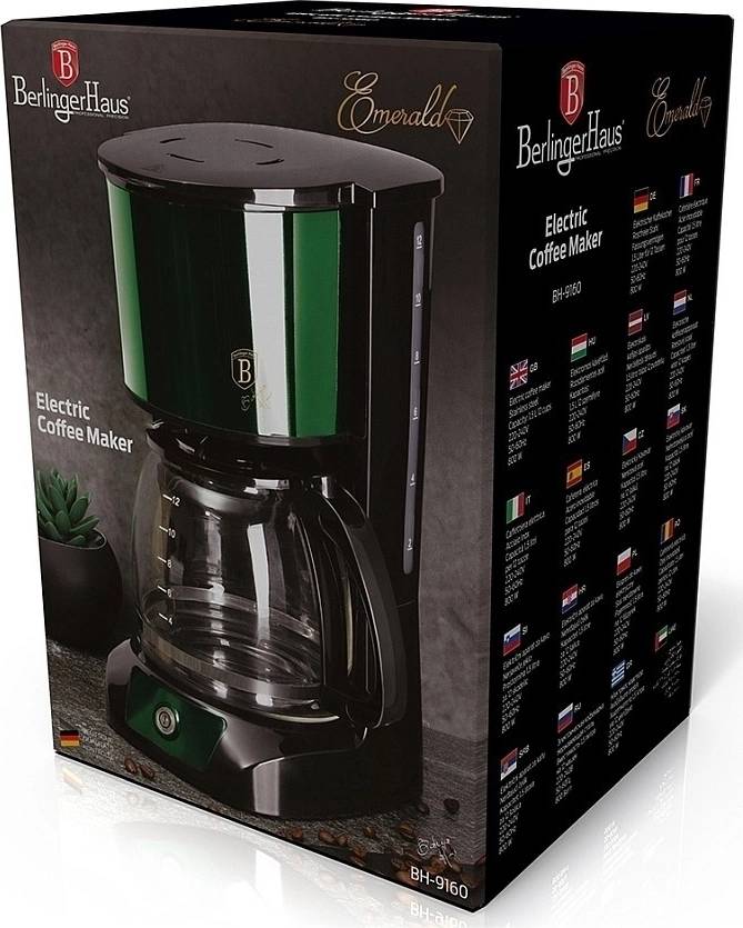 Berlingerhaus Kávovar překapávač elektrický Emerald Collection 