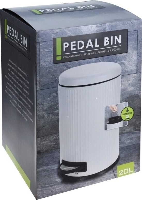 Excellent Odpadkový koš SoftClose 20 l bílá 