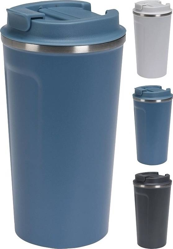 Excellent Termohrnek do auta nerez 500 ml modrá 