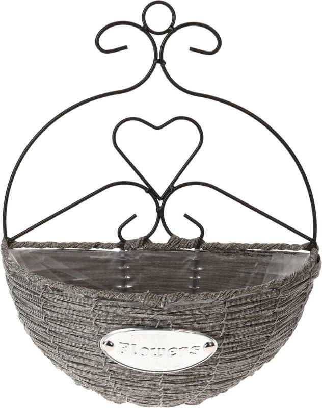 Progarden Květináč nástěnný pletený 27 x 16 x 12 cm 