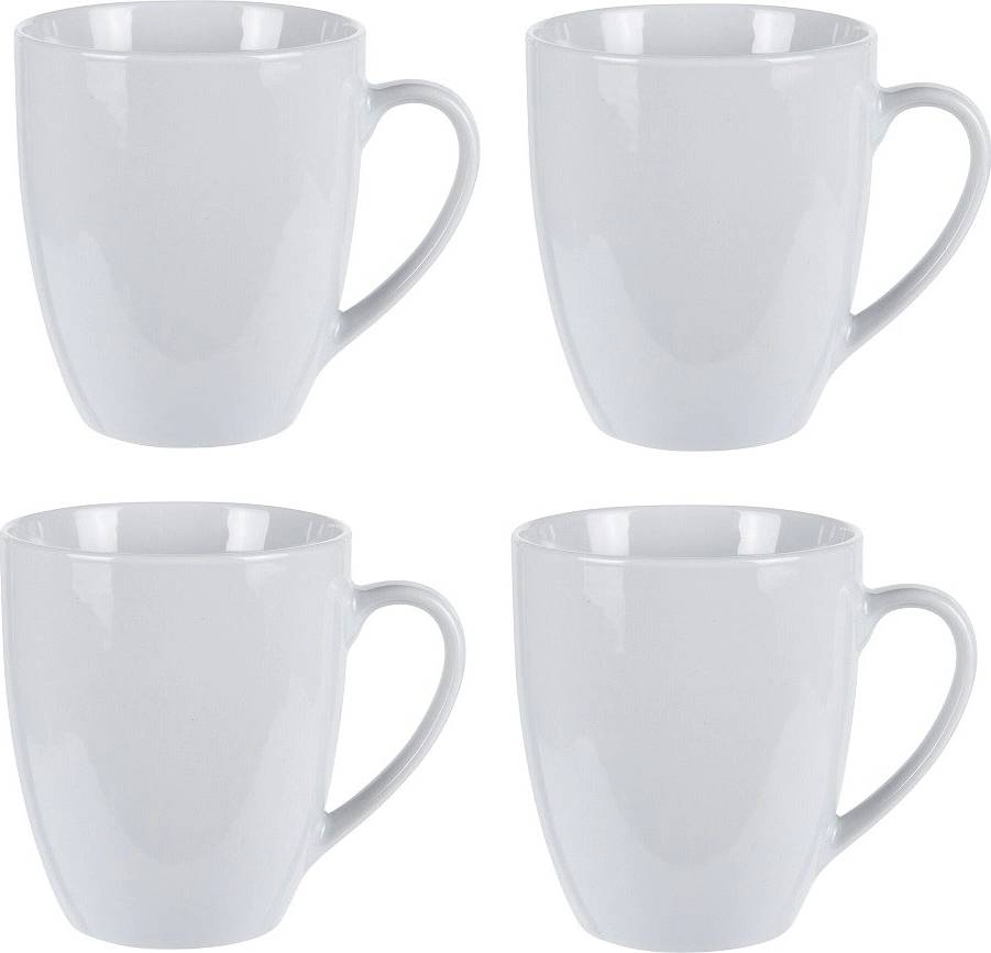 Excellent Hrnek porcelánový sada 4 ks bílá 380 ml 