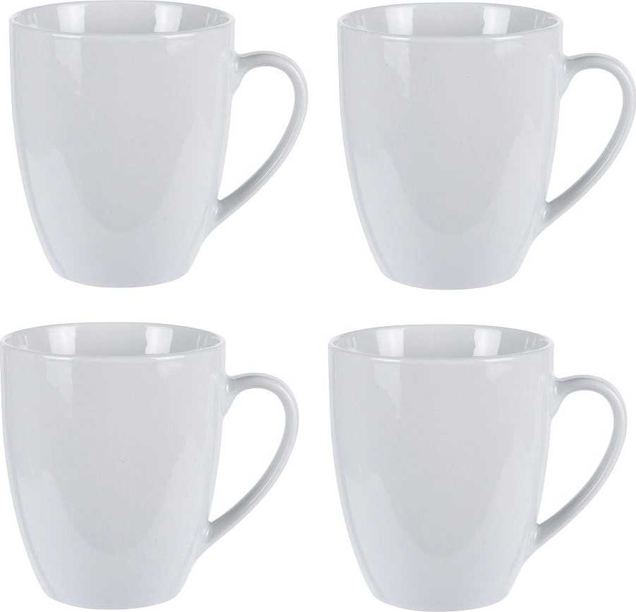 Excellent Hrnek porcelánový sada 4 ks bílá 380 ml 