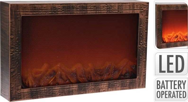 Progarden Elektrický krb s LED plameny 60 x 37 cm