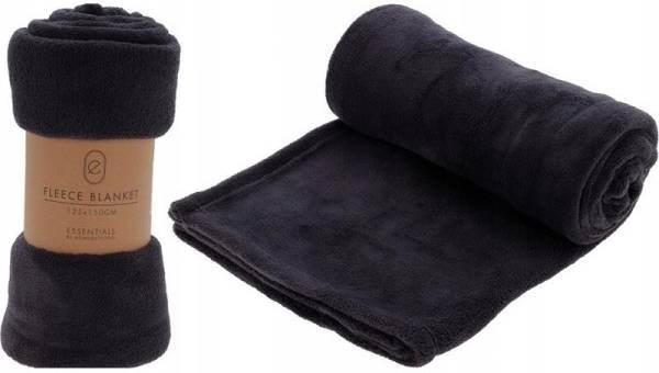 Homestyling Deka fleece 125 x 150 cm ESSENTIALS antracit