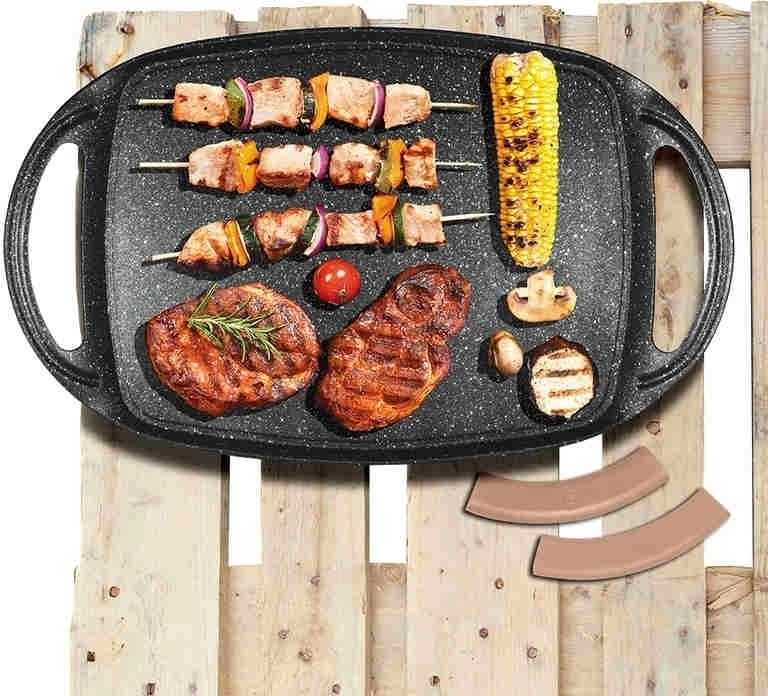 Berlingerhaus Grilovací deska s mramorovým povrchem Rosegold Metallic Line 47 cm