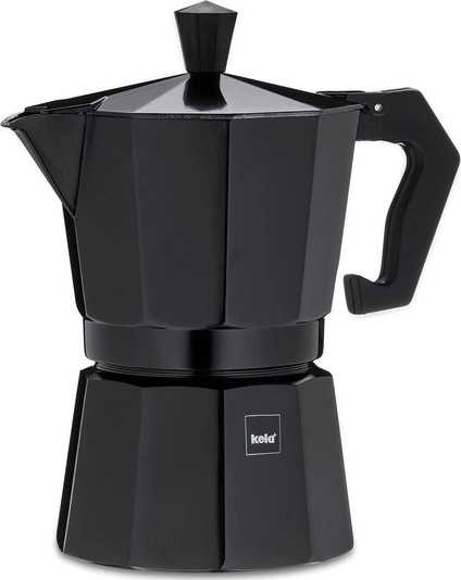 Kela Konvice na espresso Italia 3 šálky černá