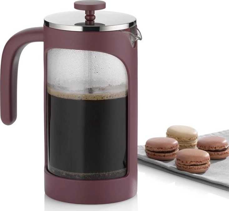 Kela Konvička na kávu french press Verona červená 1l