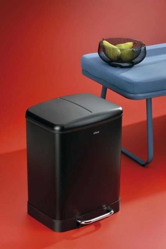 Kela Koš odpadkový Davino černá  24l