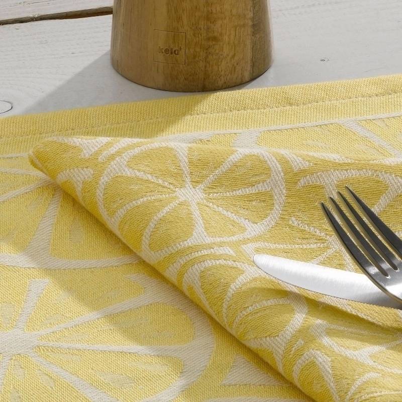 Kela Prostírání Citrus 40x40 cm žlutá