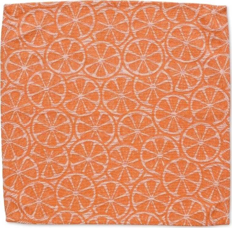 Kela Prostírání Citrus 40x40 cm bavlna oranžová