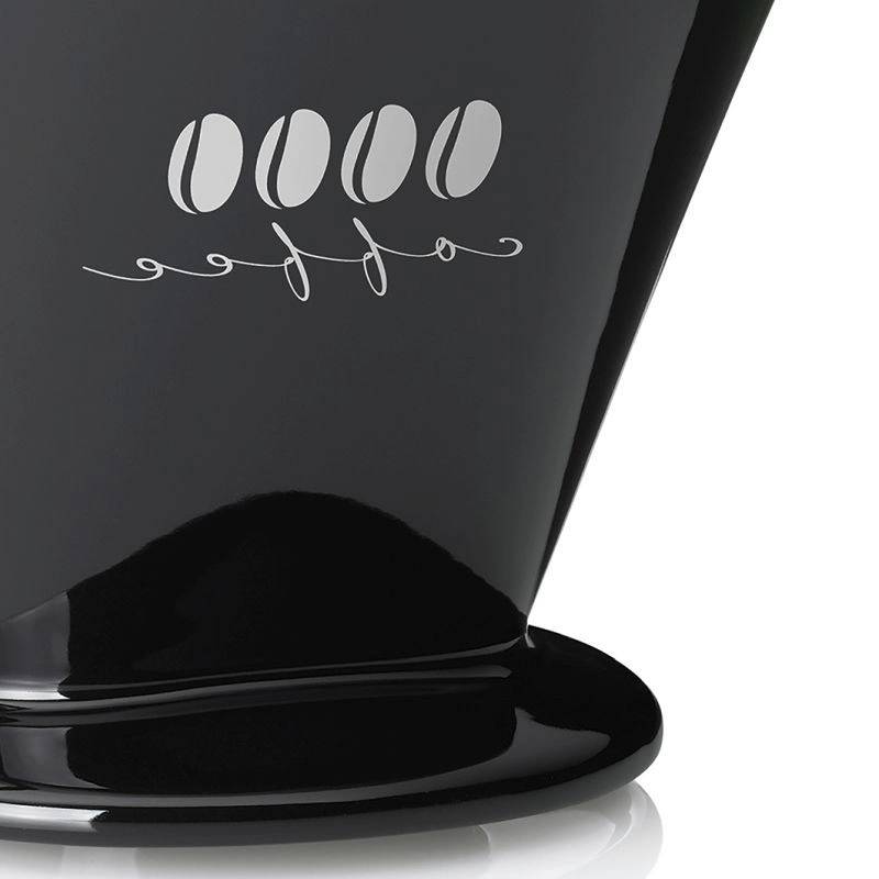 Kela Kávový filtr porcelánový Excelsa L černá