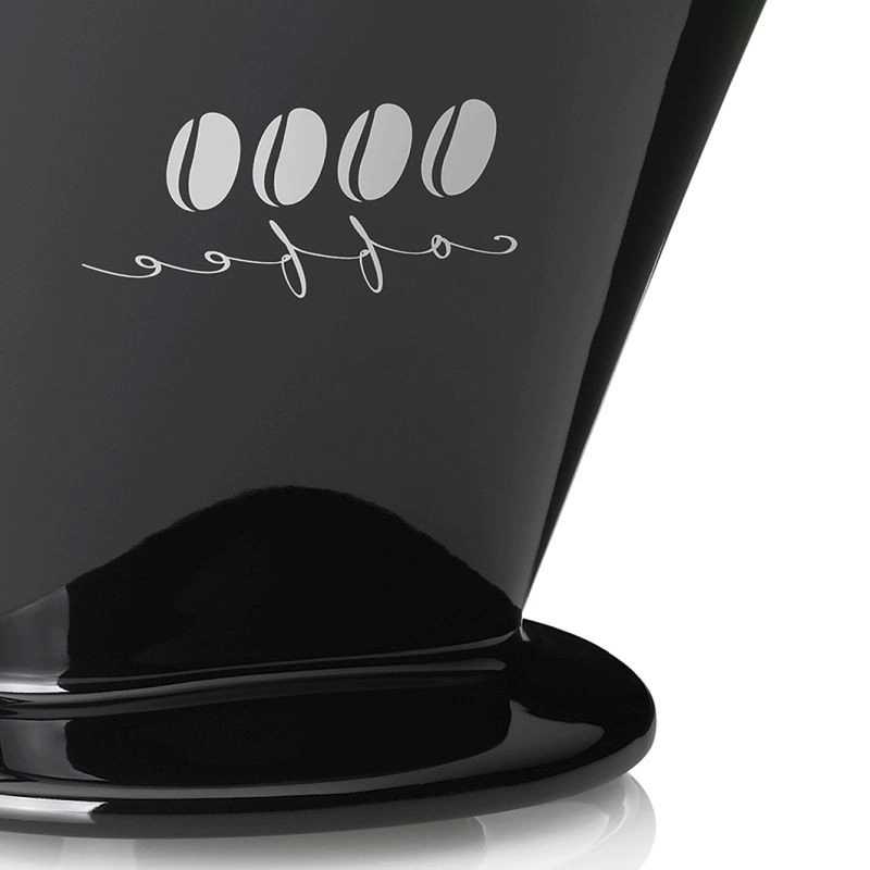 Kela Kávový filtr porcelánový Excelsa L černá