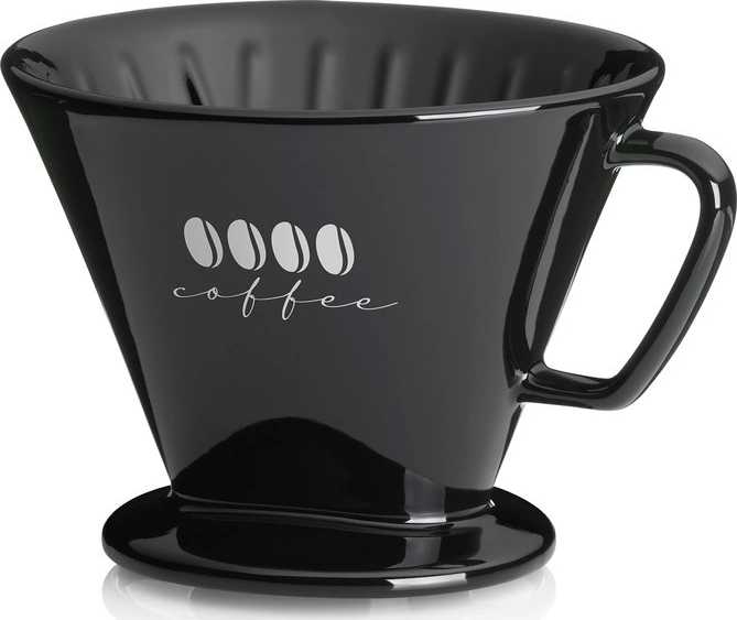 Kela Kávový filtr porcelánový Excelsa L černá