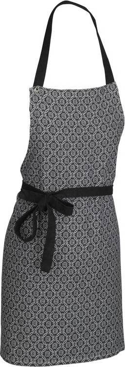 Kela Zástěra Gianna 100% bavlna bílo-černá vzor