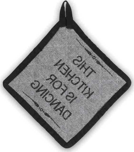 Kela Podložka pod hrnec Gianna 100% bavlna bílo-černá