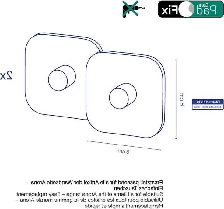 Kela Držák košíků do koupelny Arona nerezová ocel 18/10 stříbrná lesklá sada 2 ks