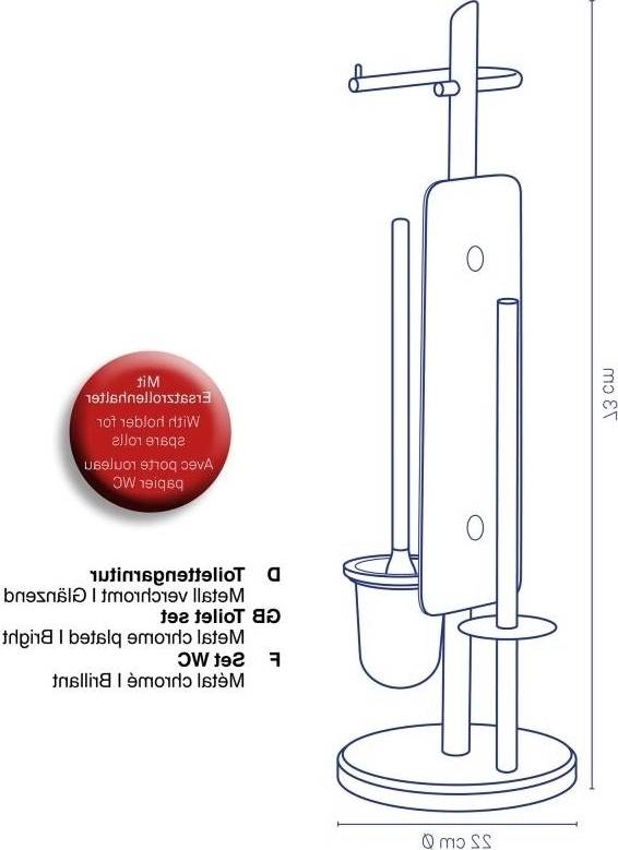 Kela WC sada Ken s držákem náhradní role lesklý kov