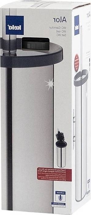 Kela WC sada Alor nerez 18/10 tmavě šedá