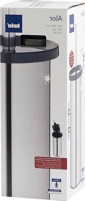 Kela WC sada Alor nerez 18/10 tmavě šedá