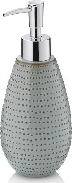 Kela Dávkovač mýdla Dots keramika šedohnědá 350 ml