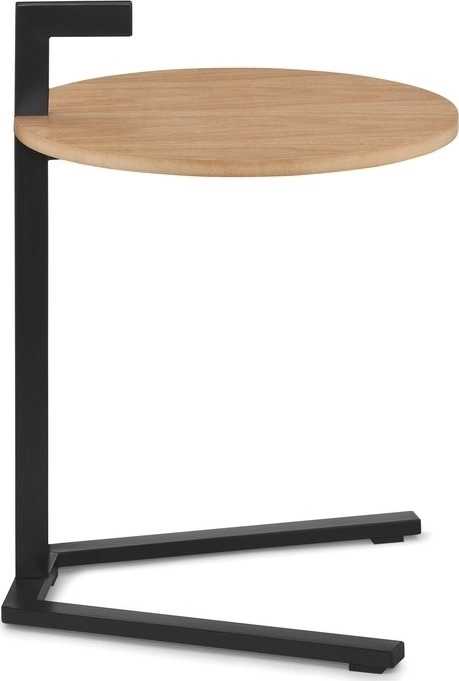 Kela Odkládací stolek Dub kov černá