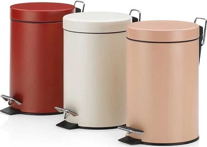 Kela Kosmetický koš Monaco kov červená 3l