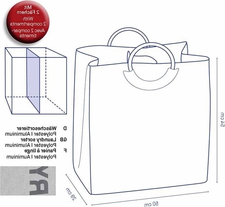 Kela Taška na prádlo Palma 100% polyester rockově šedá