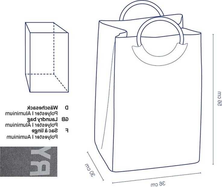 Kela Koš na prádlo Palma 100% polyester žula šedá