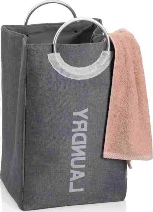 Kela Koš na prádlo Palma 100% polyester žula šedá