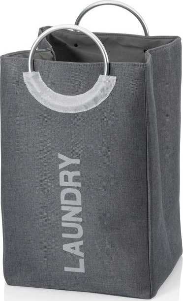 Kela Koš na prádlo Palma 100% polyester žula šedá