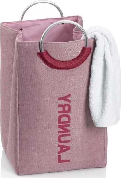 Kela Koš na prádlo Palma 100% polyester starorůžová