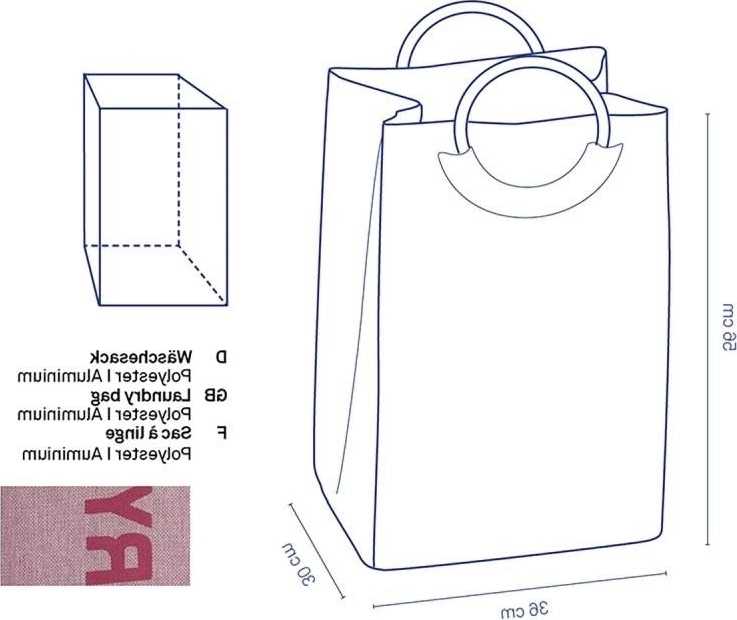 Kela Koš na prádlo Palma 100% polyester starorůžová