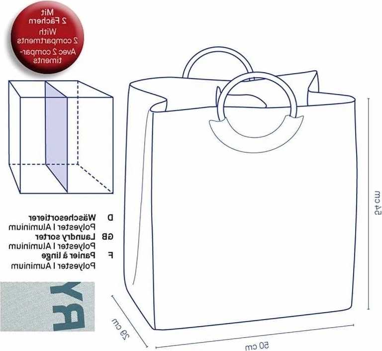 Kela Taška na prádlo Palma 100% polyester polární modrá