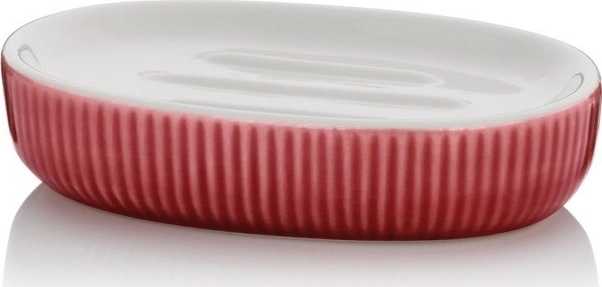 Kela Miska na mýdlo Ava keramika červená