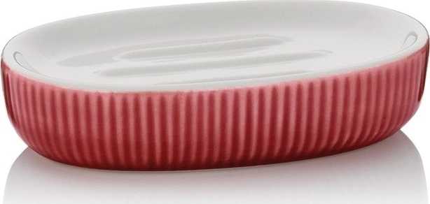 Kela Miska na mýdlo Ava keramika červená