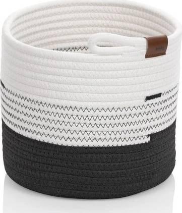 Kela Košík Hedda 23 cm směs bavlna/polyester bílo-černá