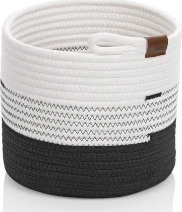 Kela Košík Hedda 23 cm směs bavlna/polyester bílo-černá