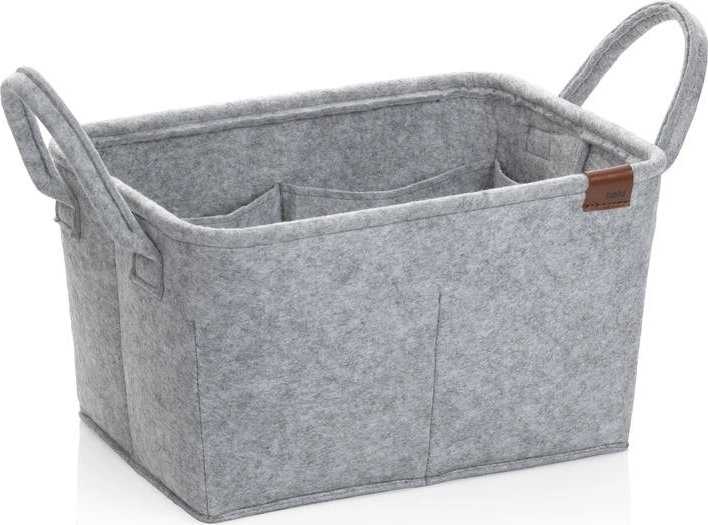 Kela Koš Fay 35x25 cm filc světle šedá