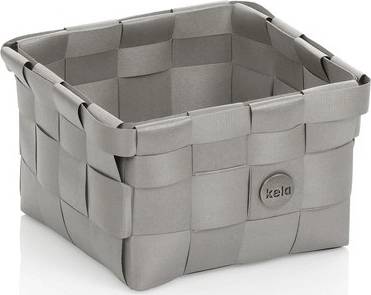 Kela Košík Neo 15x15 cm plast stříbrná šedá