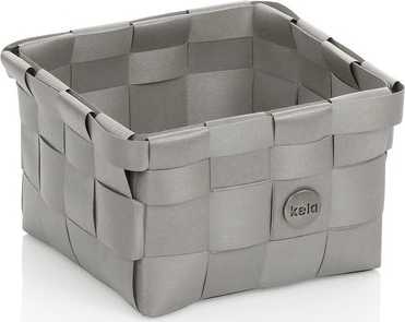 Kela Košík Neo 15x15 cm plast stříbrná šedá